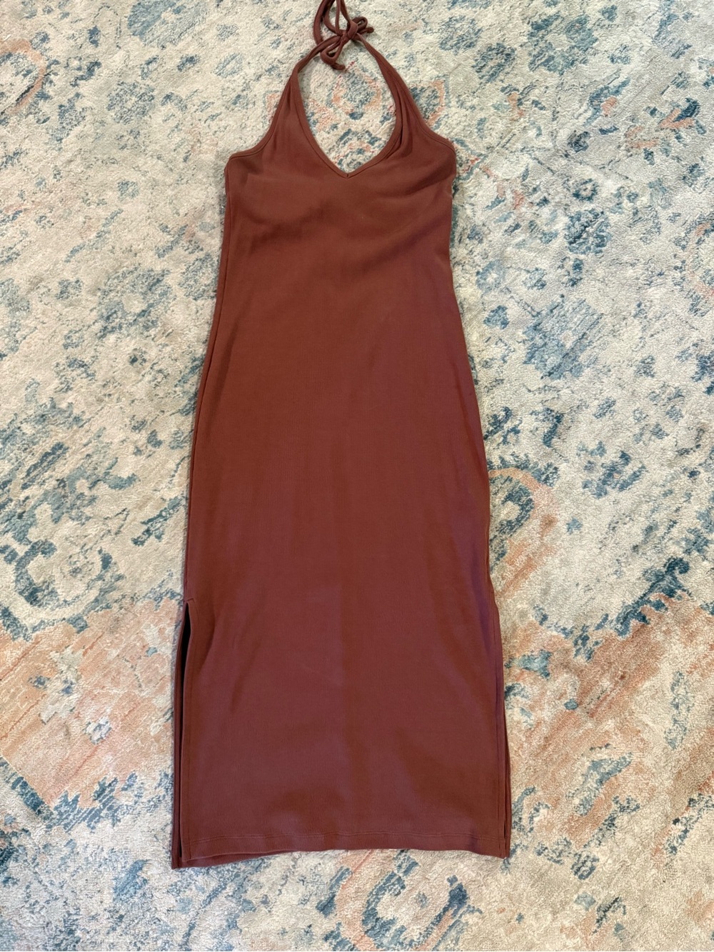 Old Navy Brown Halter Maxi Dress